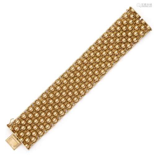 18kt yellow gold band bracelet