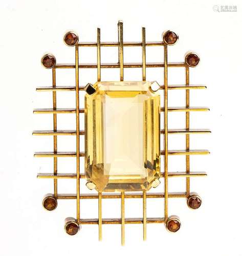 Gold and quartz pendant - 1960s, signed FRANCO CANNILLA (191...