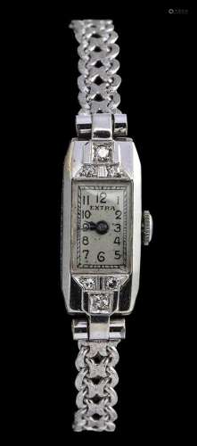 EXTRA: gold and platinum Lady's wristwatch, 1940s