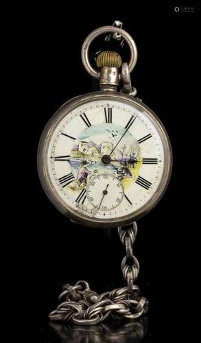 English silver pocket watch - Birmingham 1911, WALTHAM