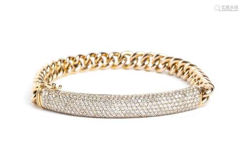 Diamond gold bracelet