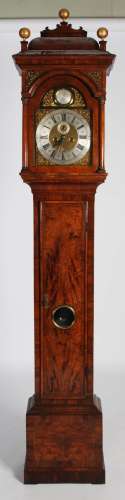 A 17th/ 18th century walnut longcase clock, Peter Laurans, L...