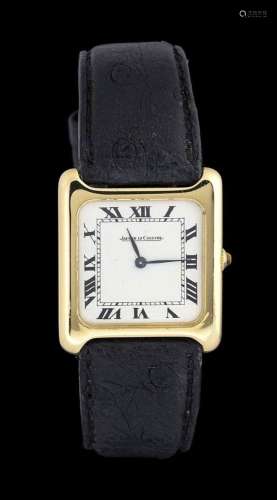 JAEGER LECOULTRE: : yellow gold mens' wristwatch, ref. 9223....