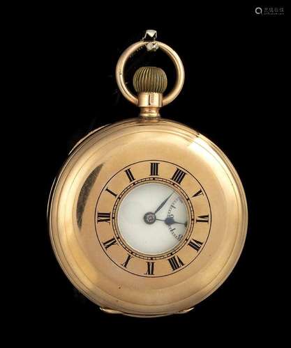 English gold pocket watch - Chester 1921