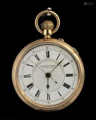 English 1/5 centre seconds chronograph pocket watch –  late ...