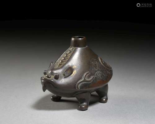 COMPTE-GOUTTE EN BRONZE Chine, dynastie Qing (1644-1911)