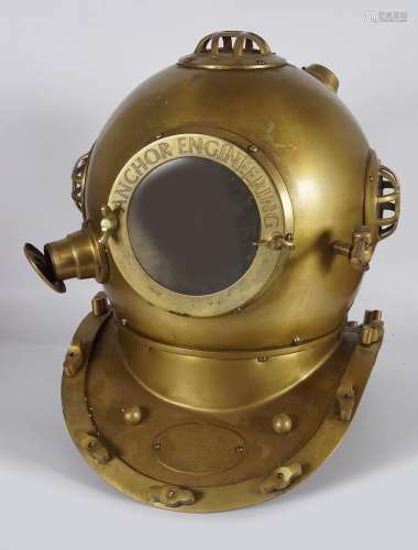 VINTAGE BRASS DEEP SEA DIVING HELMET