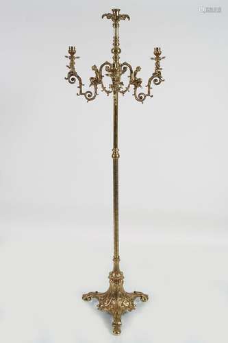 19TH-CENTURY BRASS CANDLEABRA