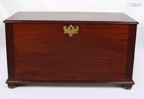 GEORGE III MAHOGANY SILVER CHEST