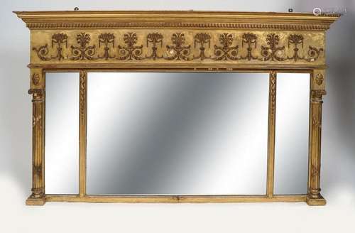 REGENCY GILT FRAMED OVERMANTLE