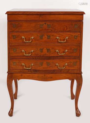 SMALL EDWARDIAN INLAID CHEST