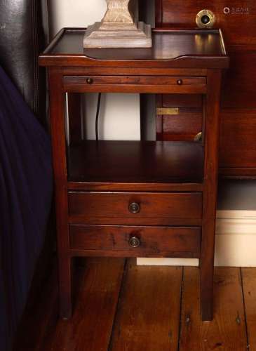 PAIR OF GEORGE III STYLE BEDSIDE TABLES