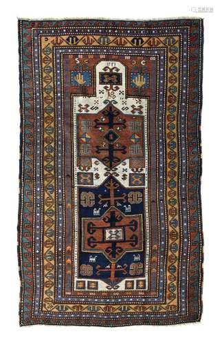 Tapis de prière Kazakh Fachralo, Caucase, 1er quart du XXe s...