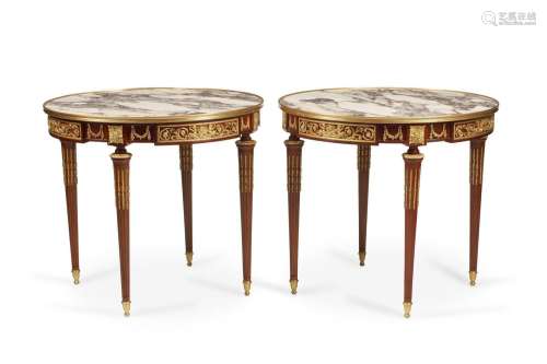 A pair of French Louis XVI-style tables