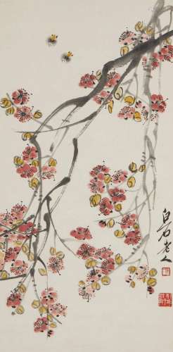 Qi Baishi (1864-1957) Qi Baishi, (1864-1957), Cherry blossom...