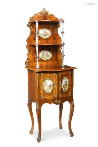 A French etagere cabinet