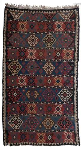 A Caucasian Kuba kilim area rug