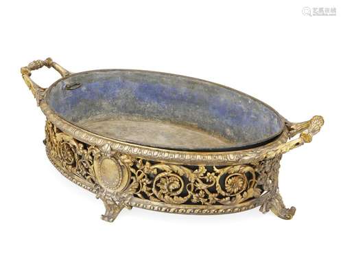 A Christofle gilt-bronze centerpiece