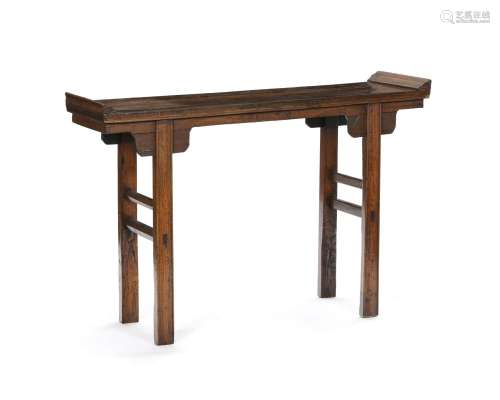 Console Pingtuan, Chine, dynastie Qing, en bois exotique, mo...