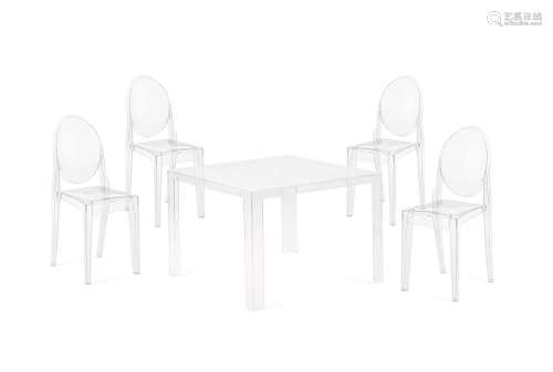 Ensemble de salle à manger comprenant une table Invisible Li...