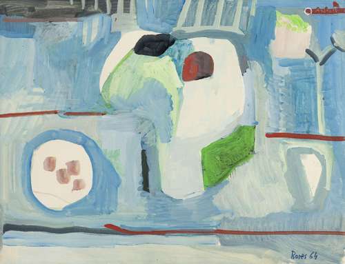 Francisco Bores (1898-1972), Nature morte, 1964, gouache sur...