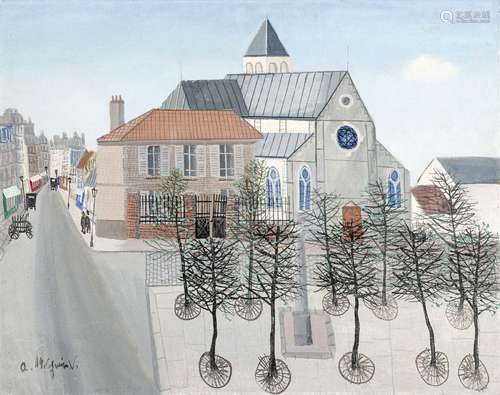 Armand Guérin (1913-1983), "Eglise des Saints", hu...