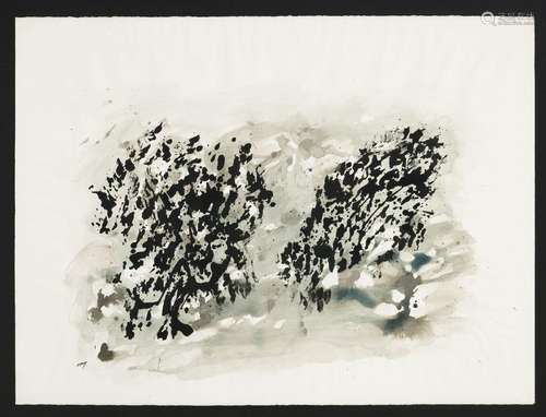 Henri Michaux (1899-1984), Composition, 1981, encre<br />
no...