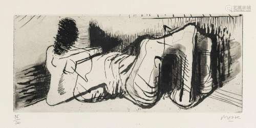 Henry Moore (1898-1986), "Reclining Figure II", 19...