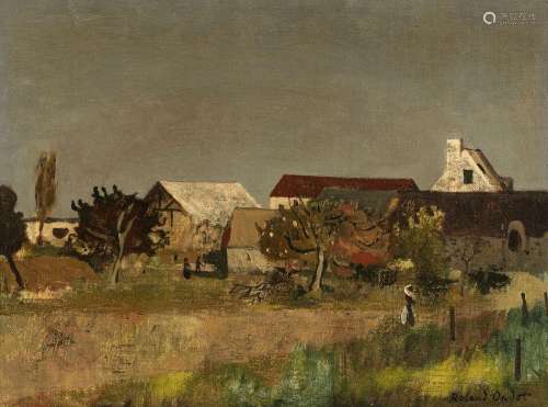 Roland Oudot (1897-1981), Paysage, huile sur toile, signée, ...