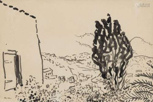 Albert Marquet (1875-1947), "Mas en Provence", lav...