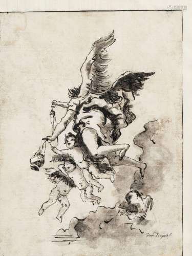 Giovanni Domenico Tiepolo (1727-1804), d`après, Archange et ...