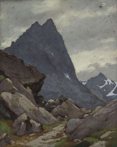 François Birbaum (1872-1947), "Col de la Gueulaz, Valai...