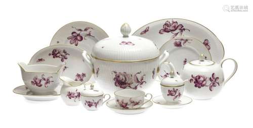 A 131-piece ``Orion`` tea- and dinner service - Nymphenburg,...