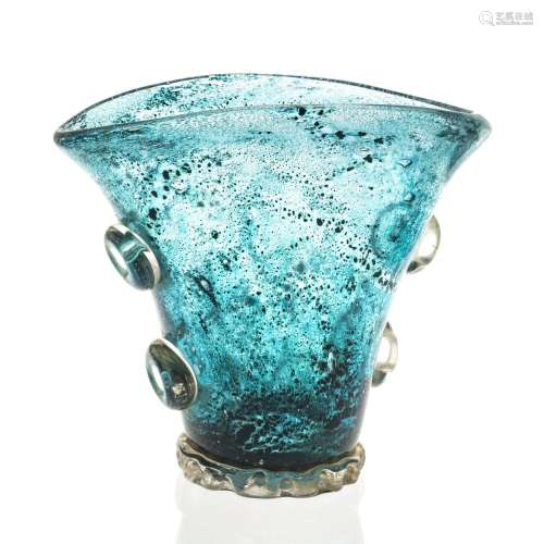 A ``Laguna gemmata`` vase - Ferro Toso Barovier, design by E...