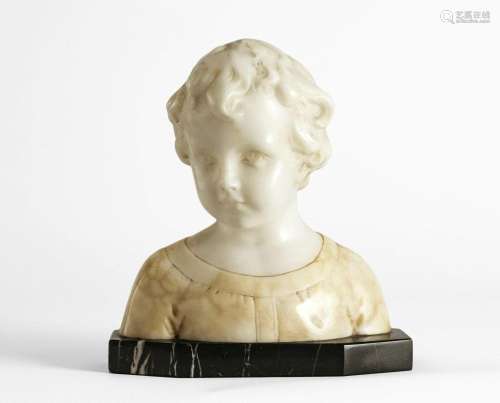 A bust of a child - Robert Kaesbach (1873 - 1955 Berlin?)