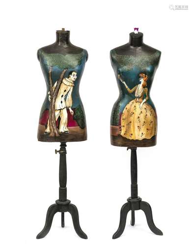 Two dress forms, circa 1925