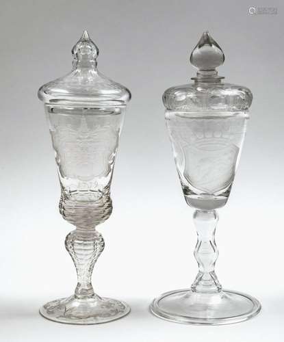 Two goblets - Central German (Saxony), 18th century