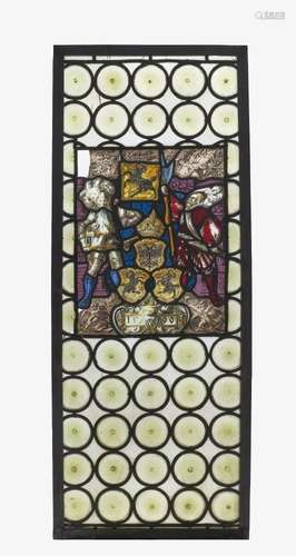 A window with coat of arms - Historicism, dated 1590