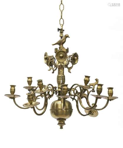 A 12-light chandelier - Flemish Baroque style