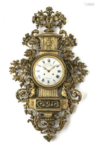 A wall clock - Regensburg, late 18th century, Johann Christo...