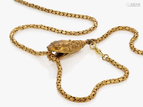 A snake necklace - Probably Germany, circa 1840