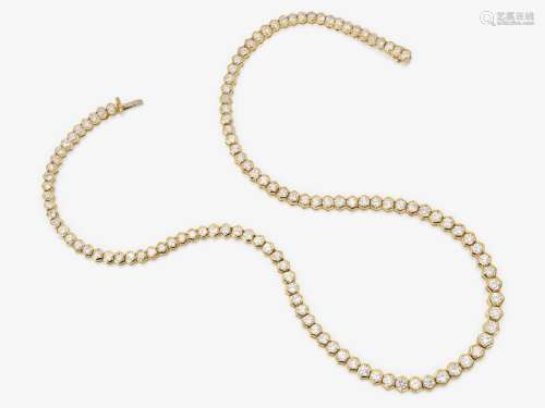 A Rivière necklace with brilliant-cut diamonds