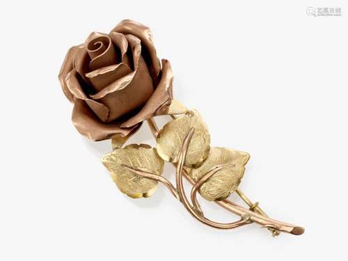 A rose brooch - Germany, 1950s