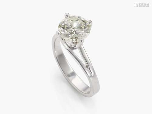 A solitaire ring