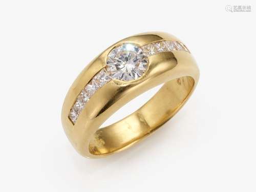 A diamond band ring