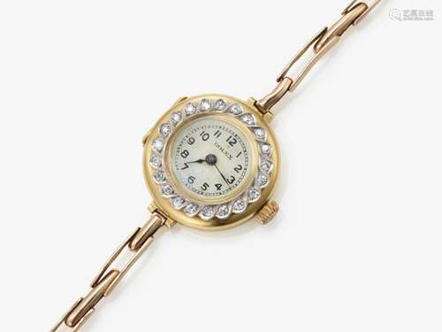 A ladies` wristwatch with diamonds - London, circa 1910, ROL...