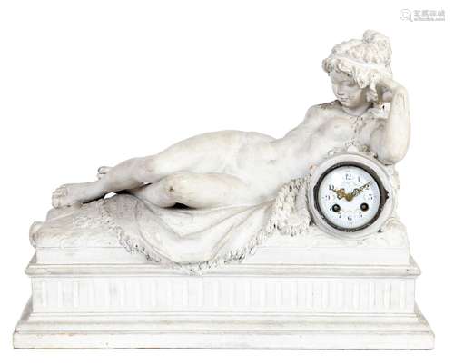 D'après CLODION (1738-1814)//R//Bacchante allongée sur une p...