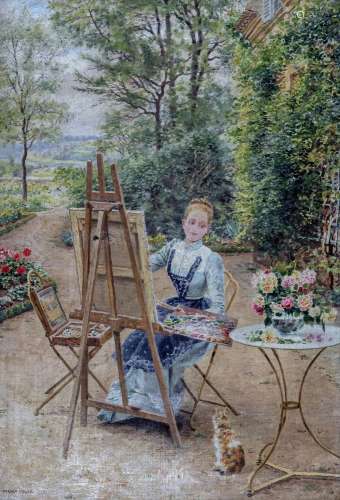 François-Marie FIRMIN-GIRARD (1838-1921)//R//Une jeune artis...