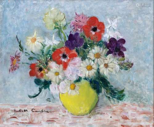 Juliette CAMBIER (1879-1963)//R//Bouquet de fleurs//R//Huile...