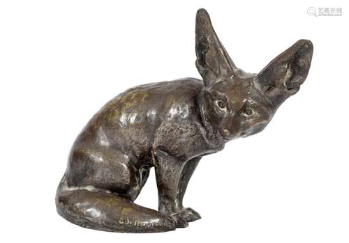 Edouard Marcel SANDOZ (1881-1991)//R//Fennec//R//Bronze à pa...